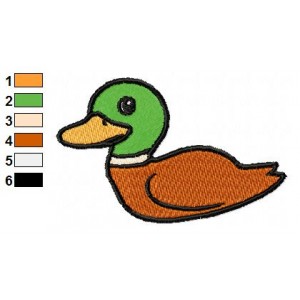 Free Animal for kids Duck Embroidery Design